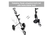 Folding Pull Push Golf Cart 3 Wheel Trolley Swivel with Cup Holder Scorecard - Second Medium