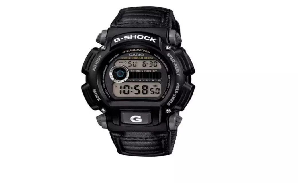 Casio Mens G Shock Watch Grey Nylon Strap - Primary Image