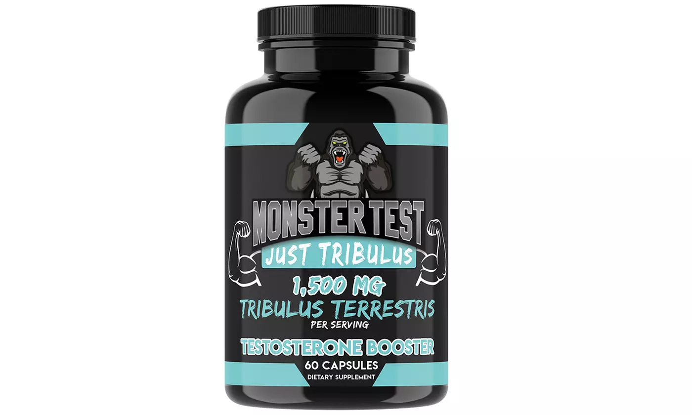 Monster Test Just Tribulus Testosterone Booster and Monster Test PM Sleep Aid 