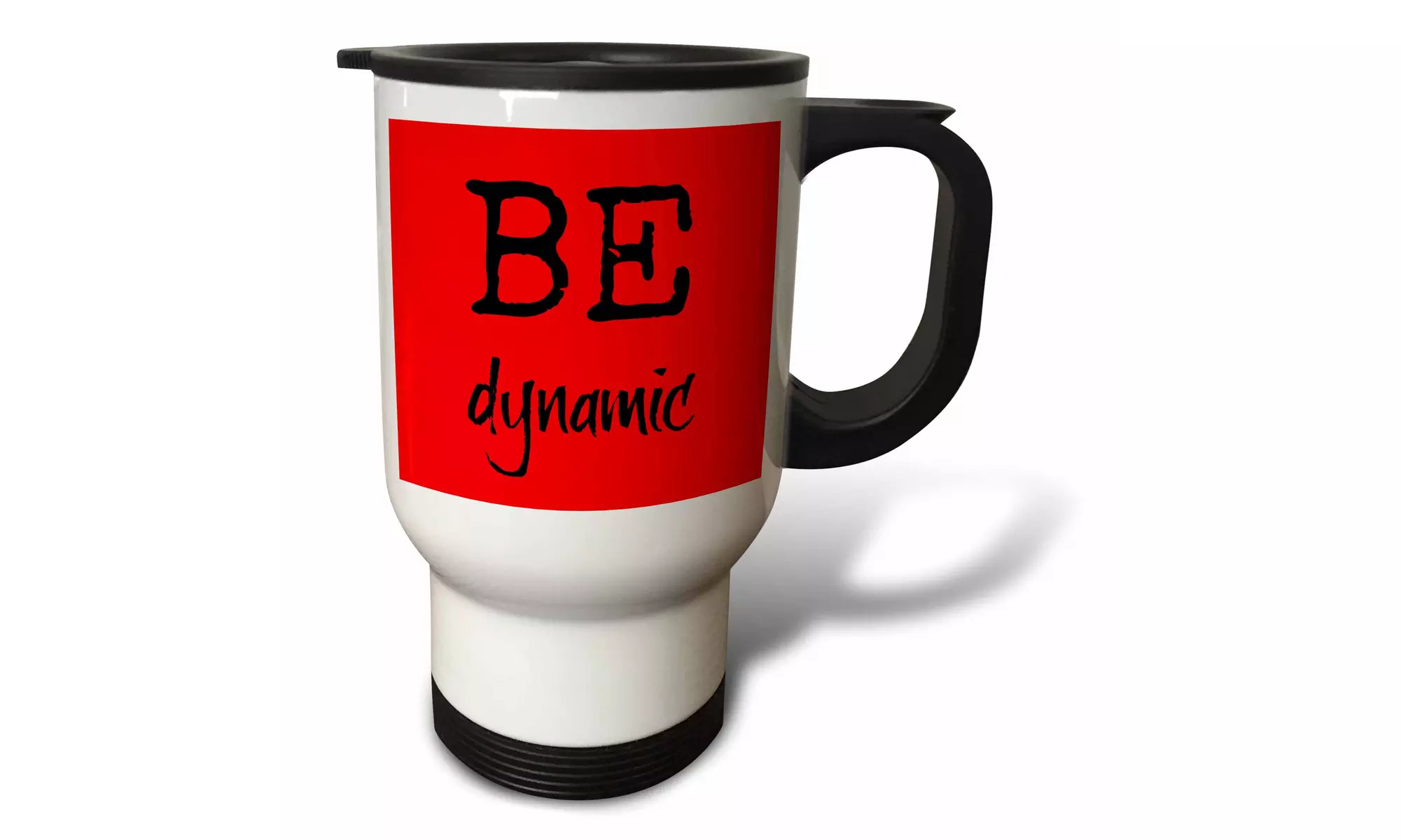 Travel Mug BE dynamic, red background - 14oz - Primary Image