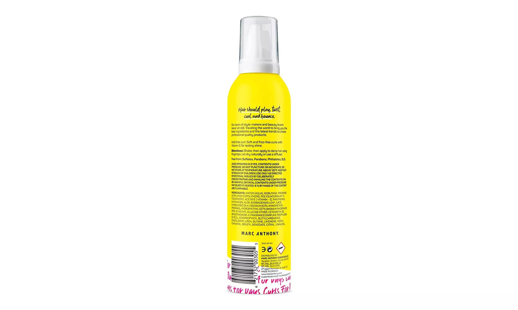 Marc Anthony Curl Enhancing Styling Foam, Extra Hold - Second Medium