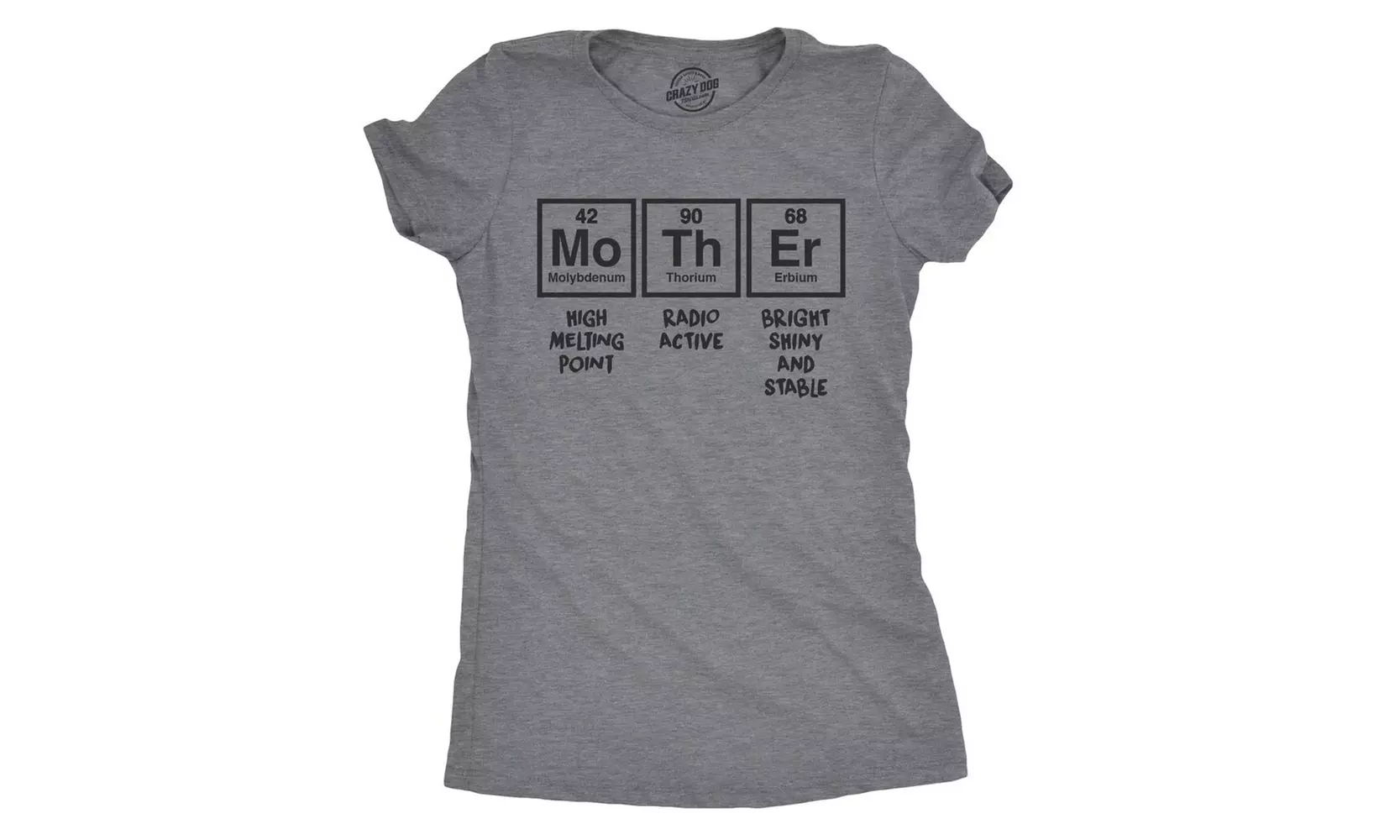 Womens Mother Periodic Table Tshirt Funny Science Mothers Day Tee for Ladies - Primary Image