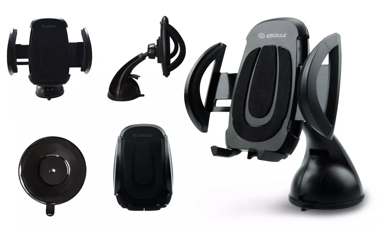 One Touch Quick Release Dash Board and Windshield Car Mount for Phone - Second Medium