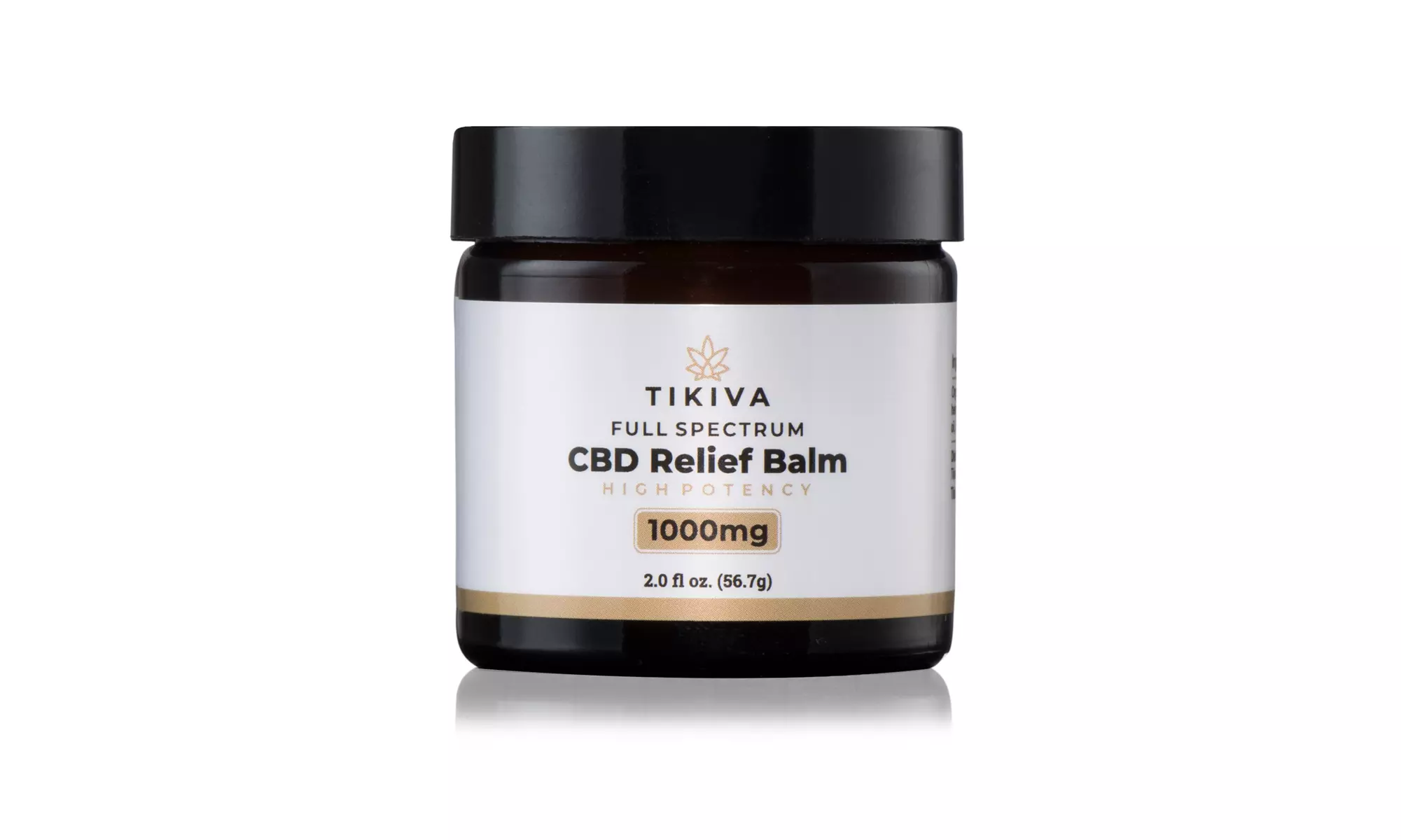 Tikiva 2oz. High Potentcy Full Spectrum CBD Pain Relief Balm - 500 or 1000mg