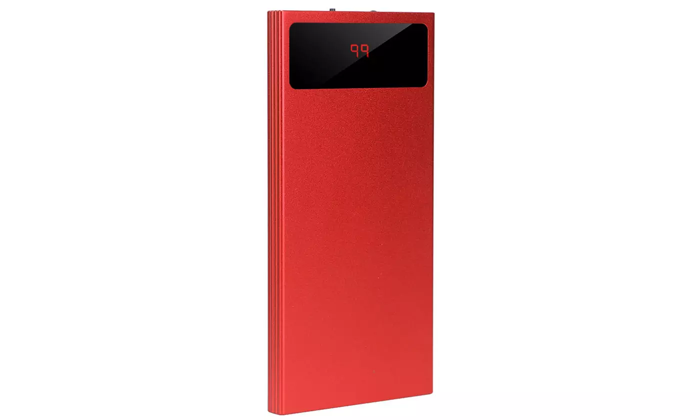 iMounTEK 20,000mAh Ultra-Thin Dual-USB Power Bank w/ Power Display & Flashlight