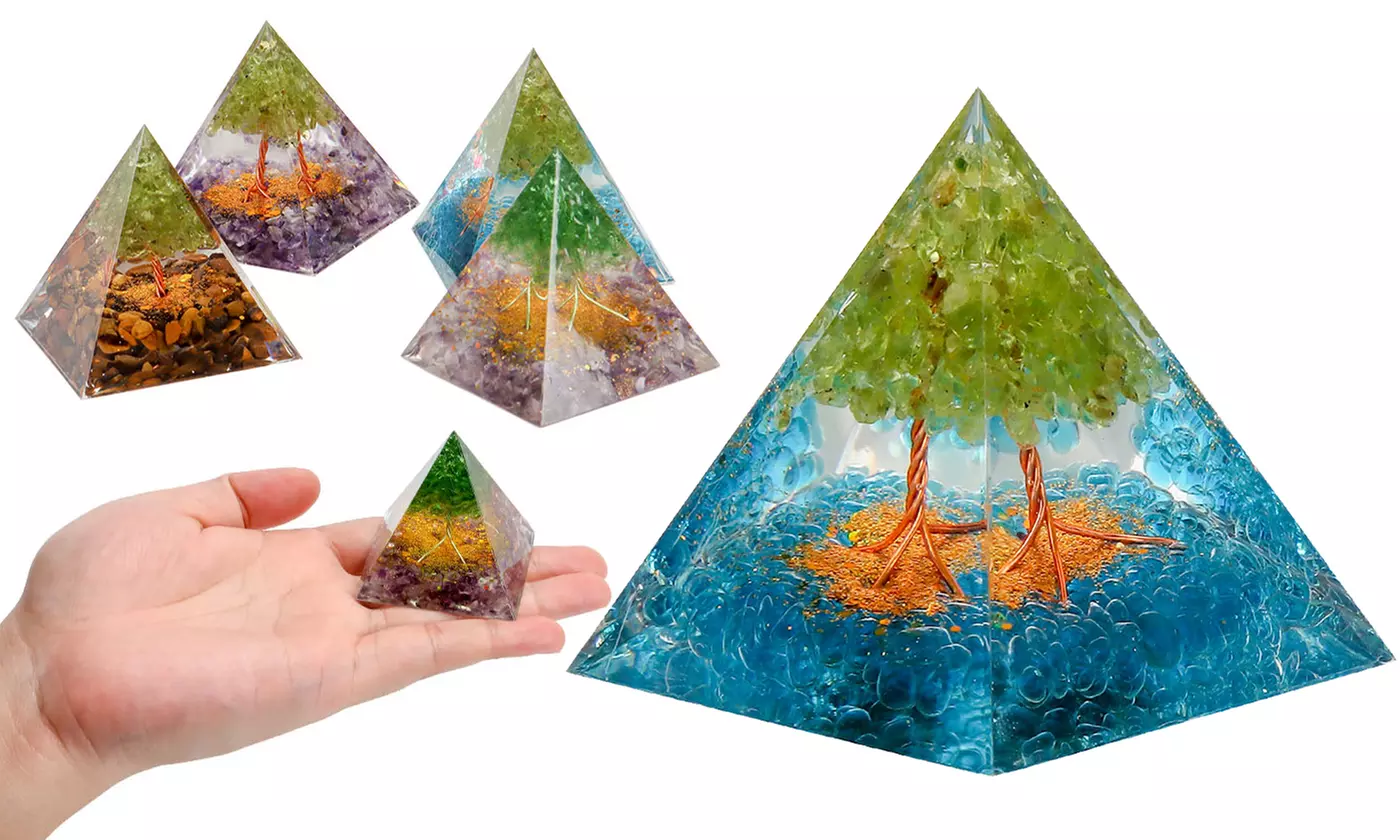 Energy Generator Orgone Pyramid Meditation Orgonite Crystal Chakra - Primary Image