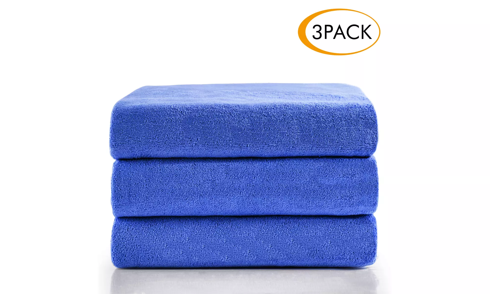Microfiber Solid Bath Towel Set 3 Piece (27"x 55"),Super Absortbent Fast Drying  - Primary Image