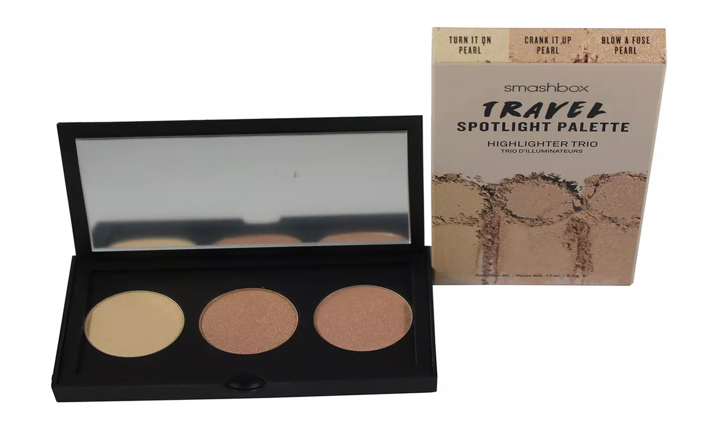 Smashbox Travel Spotlight Palette Highlighter Trio ( Pearl) .17oz New In Box - Primary Image