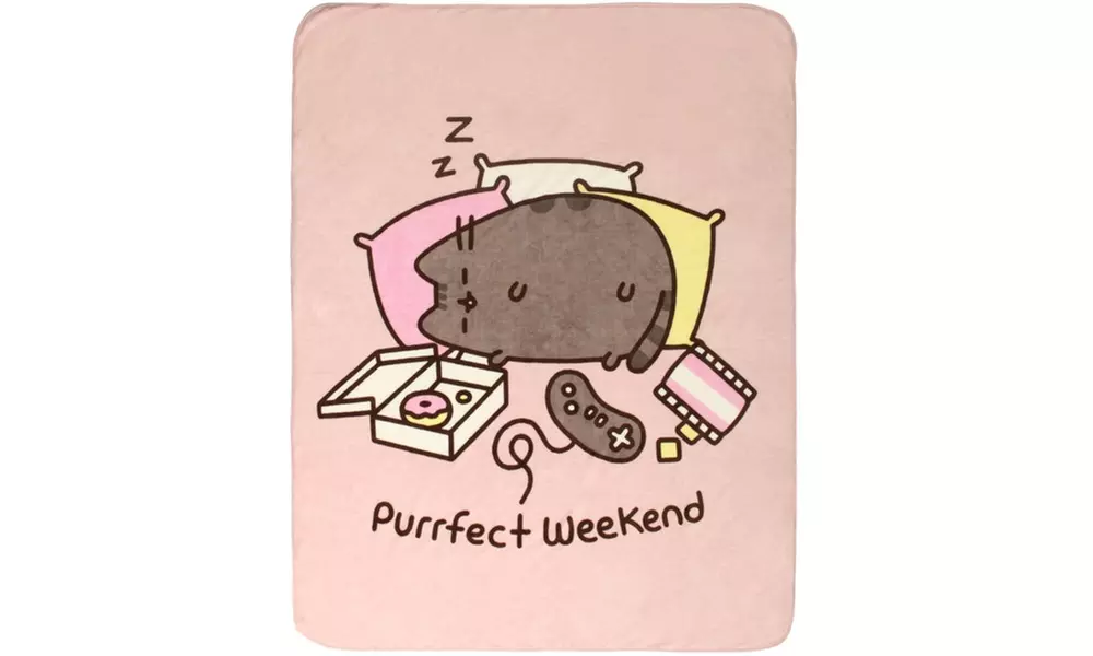 Pusheen the Cat Plush Printed Throw Blanket - Primary Image