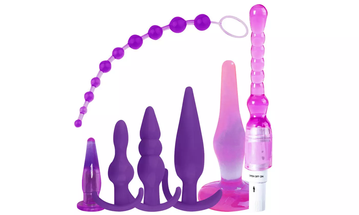 7pcs Adult Toy Anal Plug Trainer Kit Sexual Vibrator Plugs