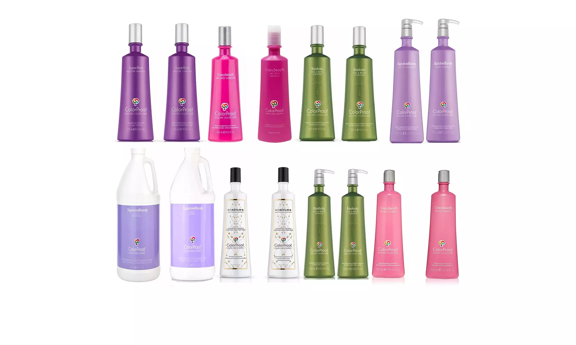 ColorProof Styling Hair Shampoo & Conditioner Combo Set (8.5oz, 25.4oz, or 64oz) - Primary Image