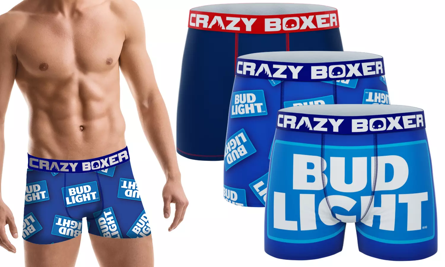 CRAZYBOXER Bud Light, MTV, Pringles Men's Boxer Briefs - Primary Image