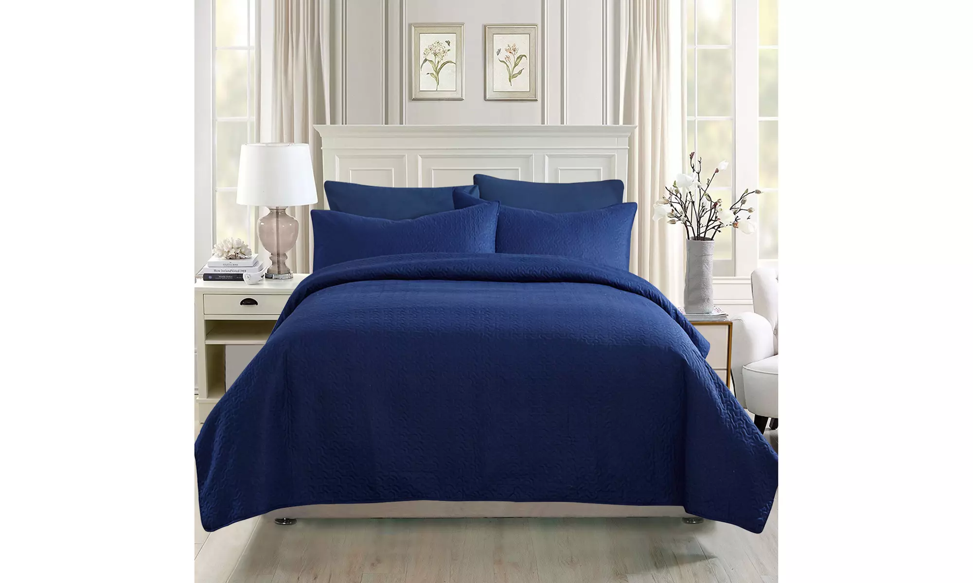 Three-Set J&V TEXTILES Simple Dream Quilt Collection - Bright Edition