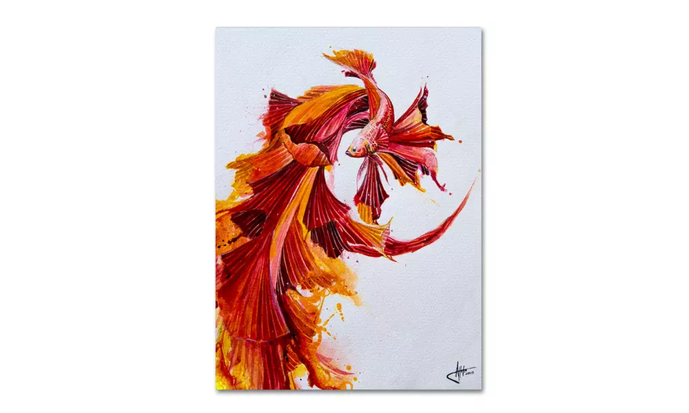 Marc Allante 'Ignite Vertical' Canvas Art - Second Medium