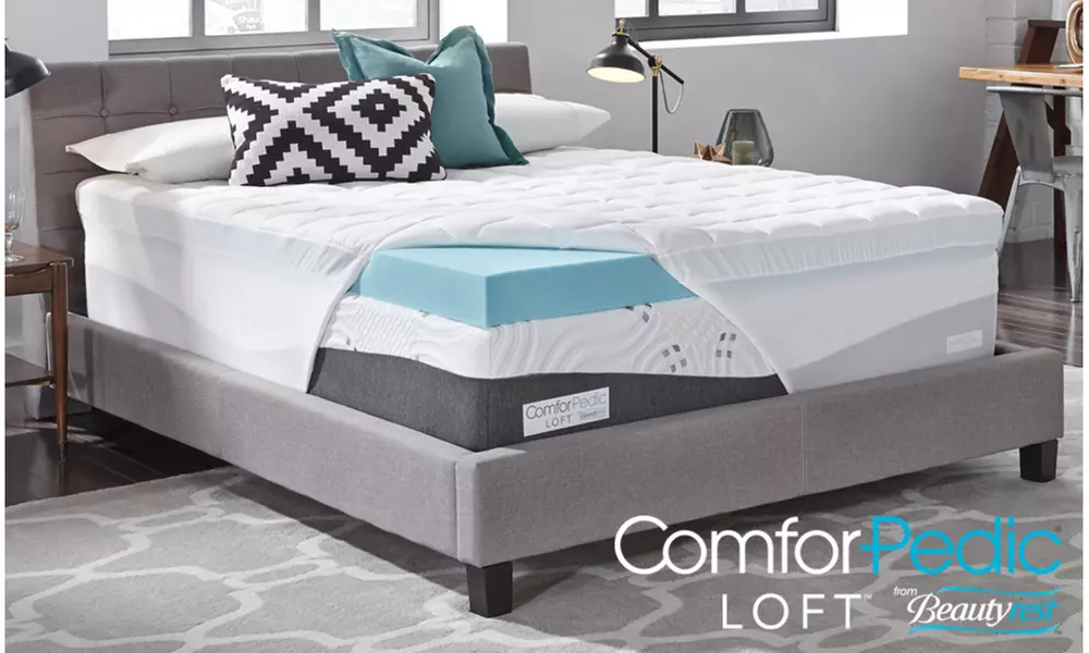 BeautyRest ComforPedic Loft  5.5" Memory Foam Gel Mattress Topper - Primary Image