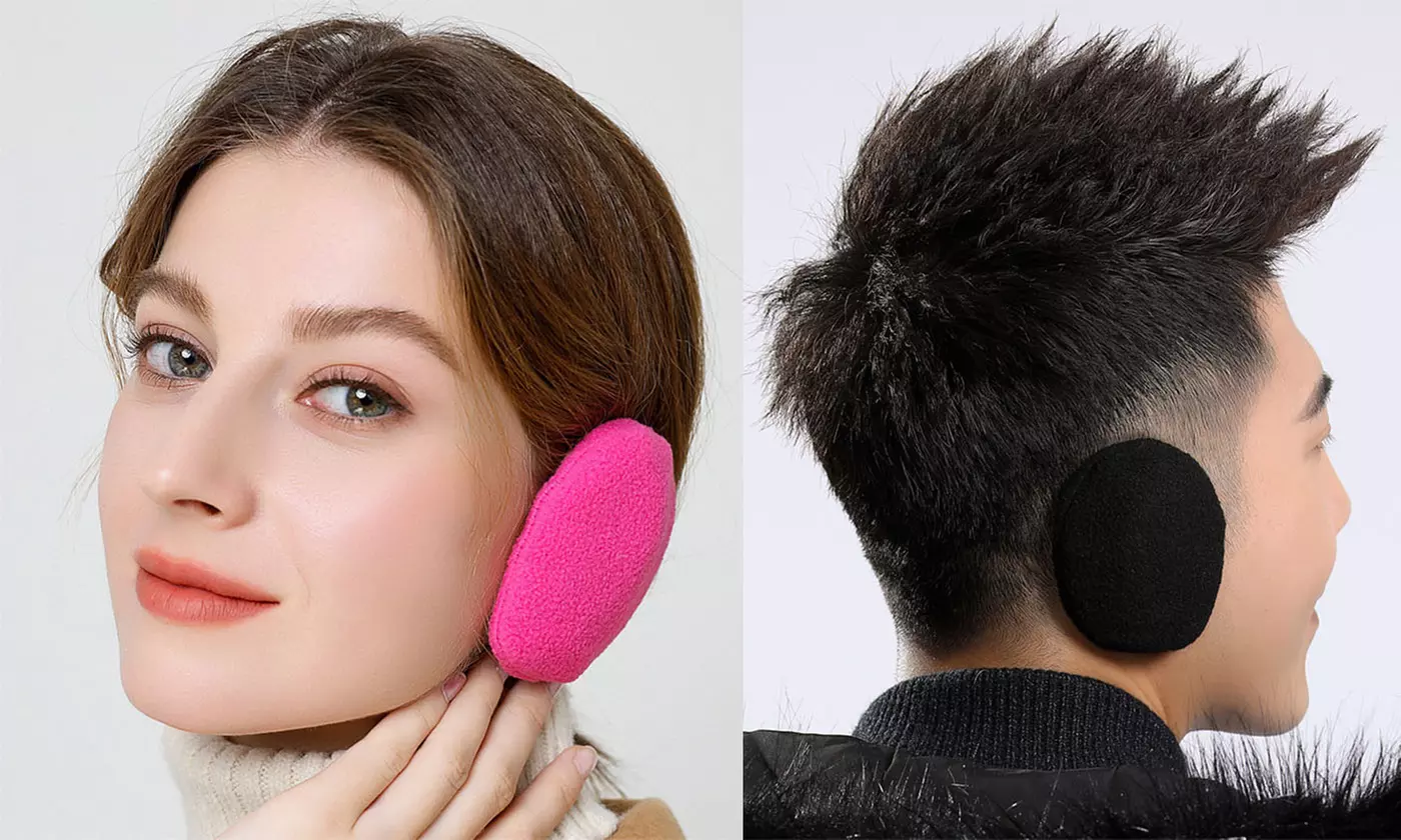 6 Pairs Bandless Ear Warmers Winter Bandless Fluffy Fleece Earmuffs