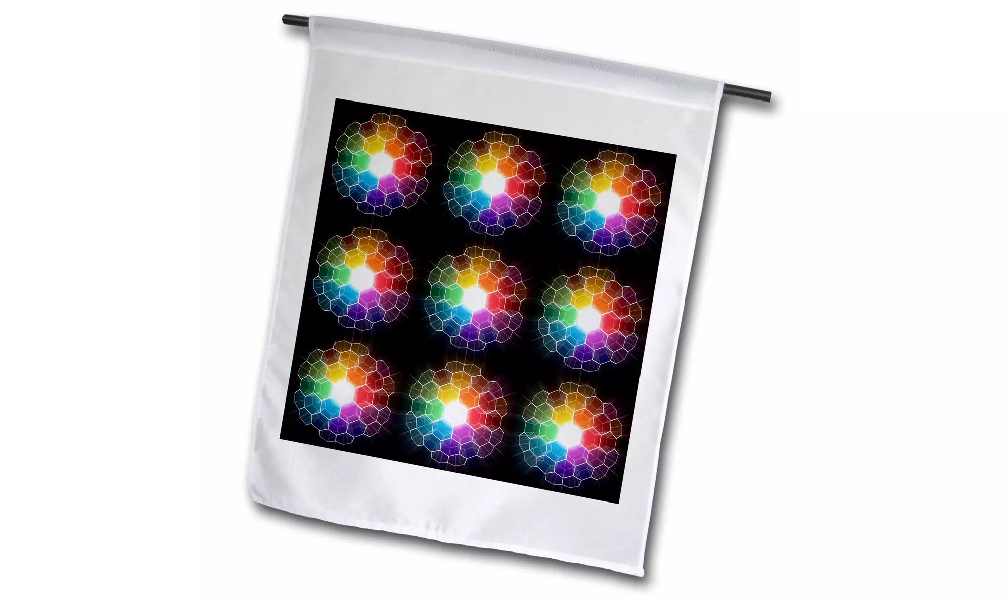 Garden Flag Honeycomb Spectrum shows stylized burst of light through prism - Primary Image