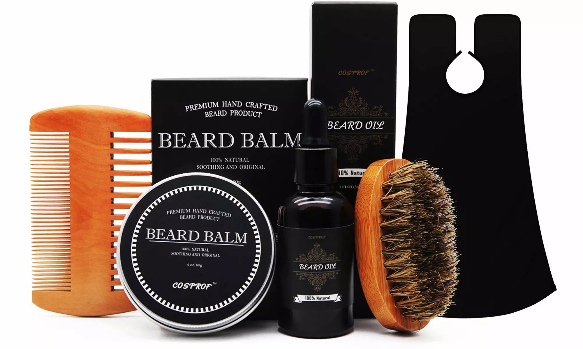 Beard Oil for Men - Grooming & Trimming Beard, Mustache. Beard Whole Kit. - Primary Image