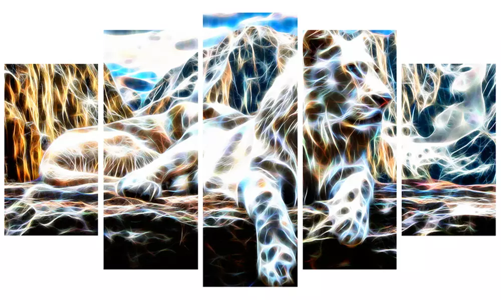 White Tiger -Large Animal Wall Art - Primary Image