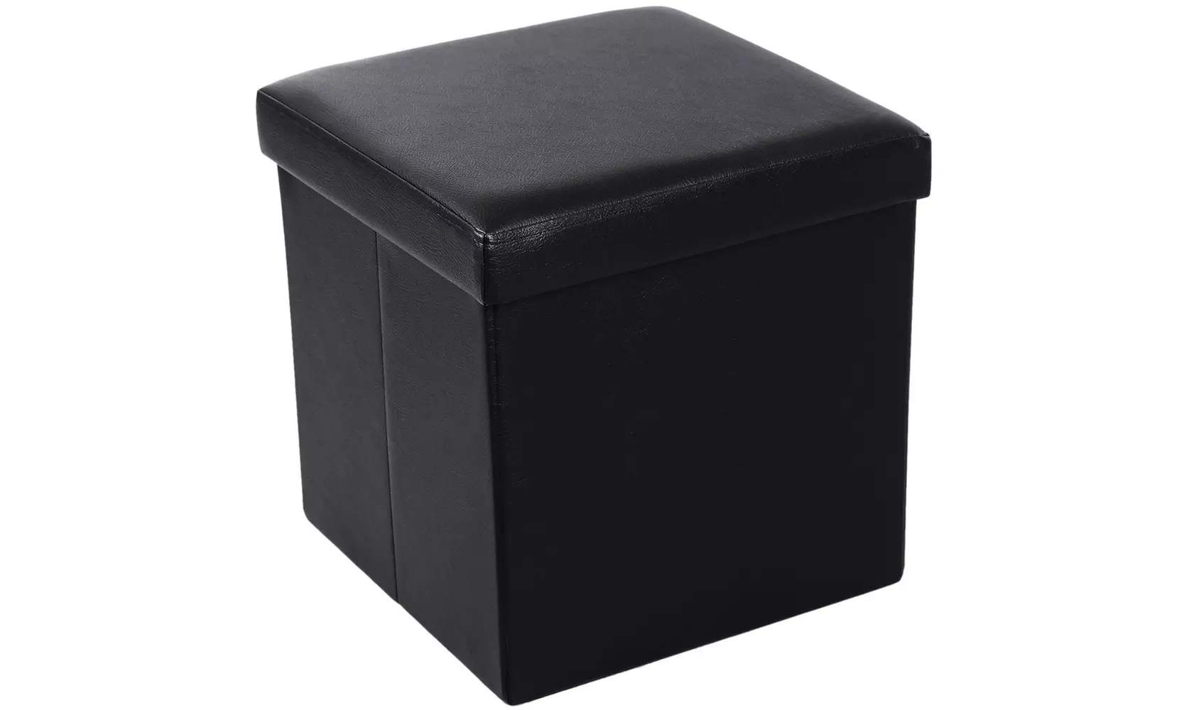 Foldable PU Leather Ottoman Foot Stool Storage Footrest Toy Box - Primary Image