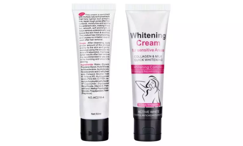 Effective Body Whitening Cream for Sensitive Area Armpit Legs Knees Private Part