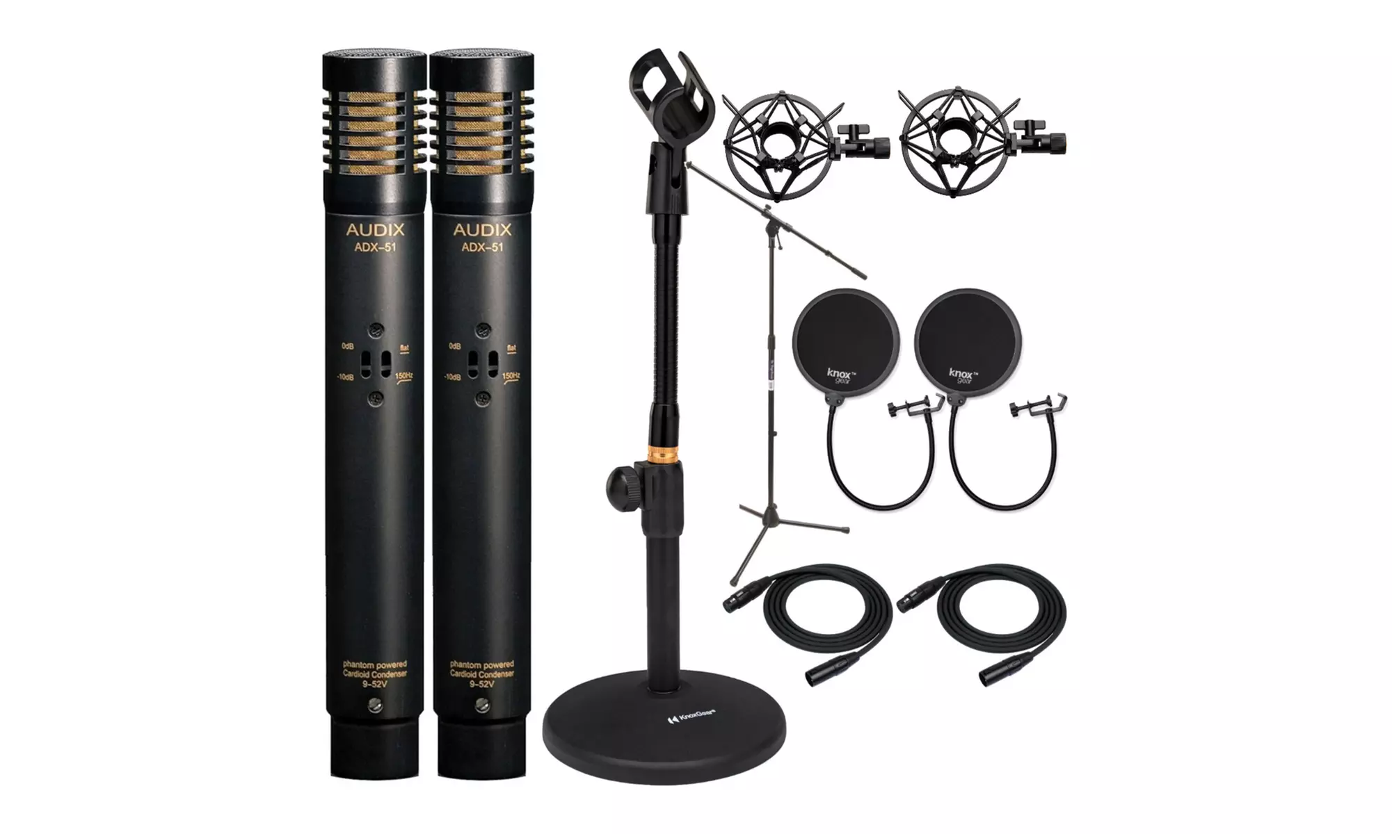 Audix ADX51 Microphone with Boom Stand, Tabletop Stand, Recording Accessories - Second Medium