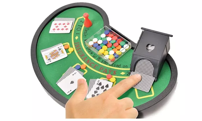 Plastic Game Table Miniature size BlackJack Great For Parties Adult Party Game  - Primary Image