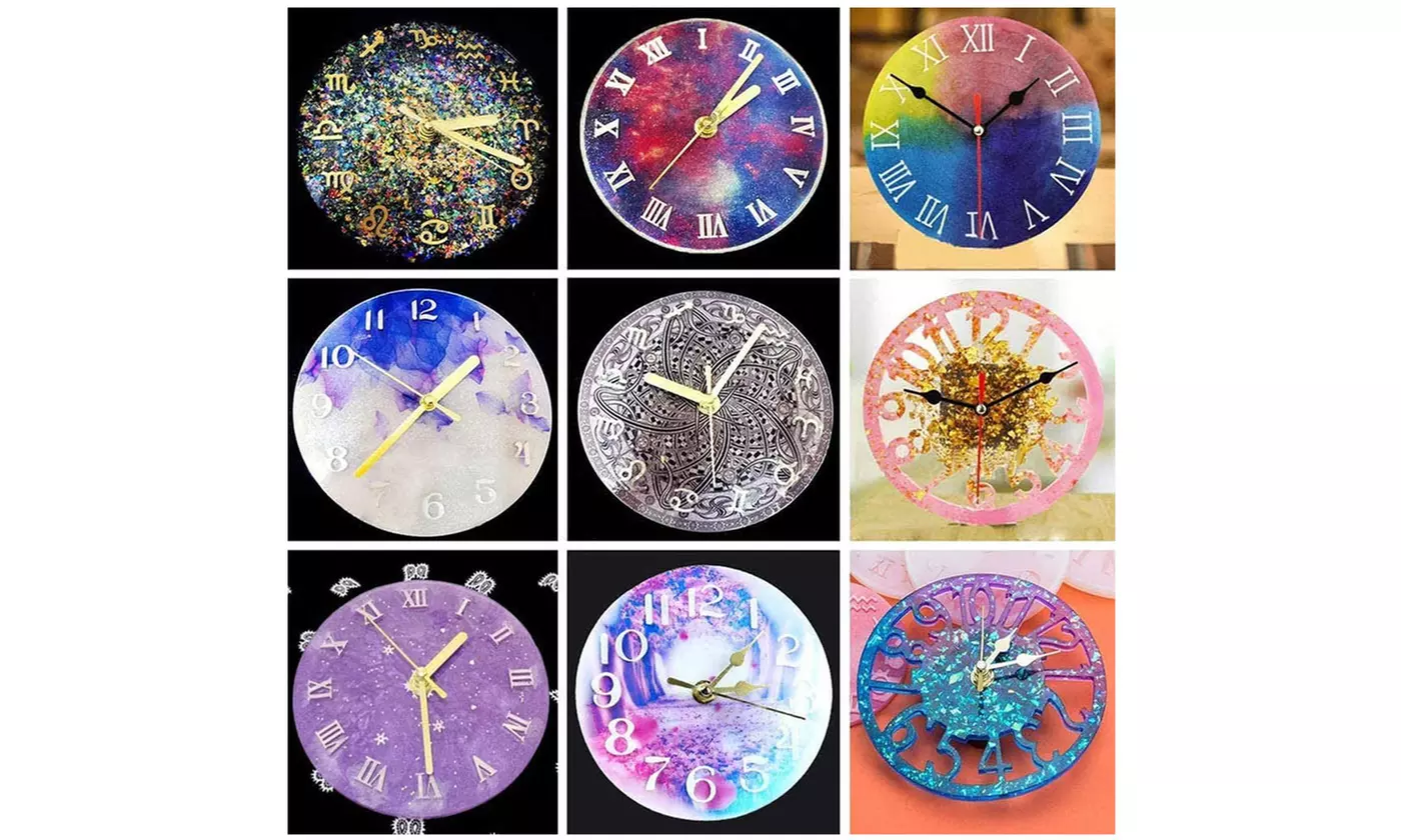Silicone Clock Epoxy Resin Mold DIY Making Casting Tool Mould Handmade Craft