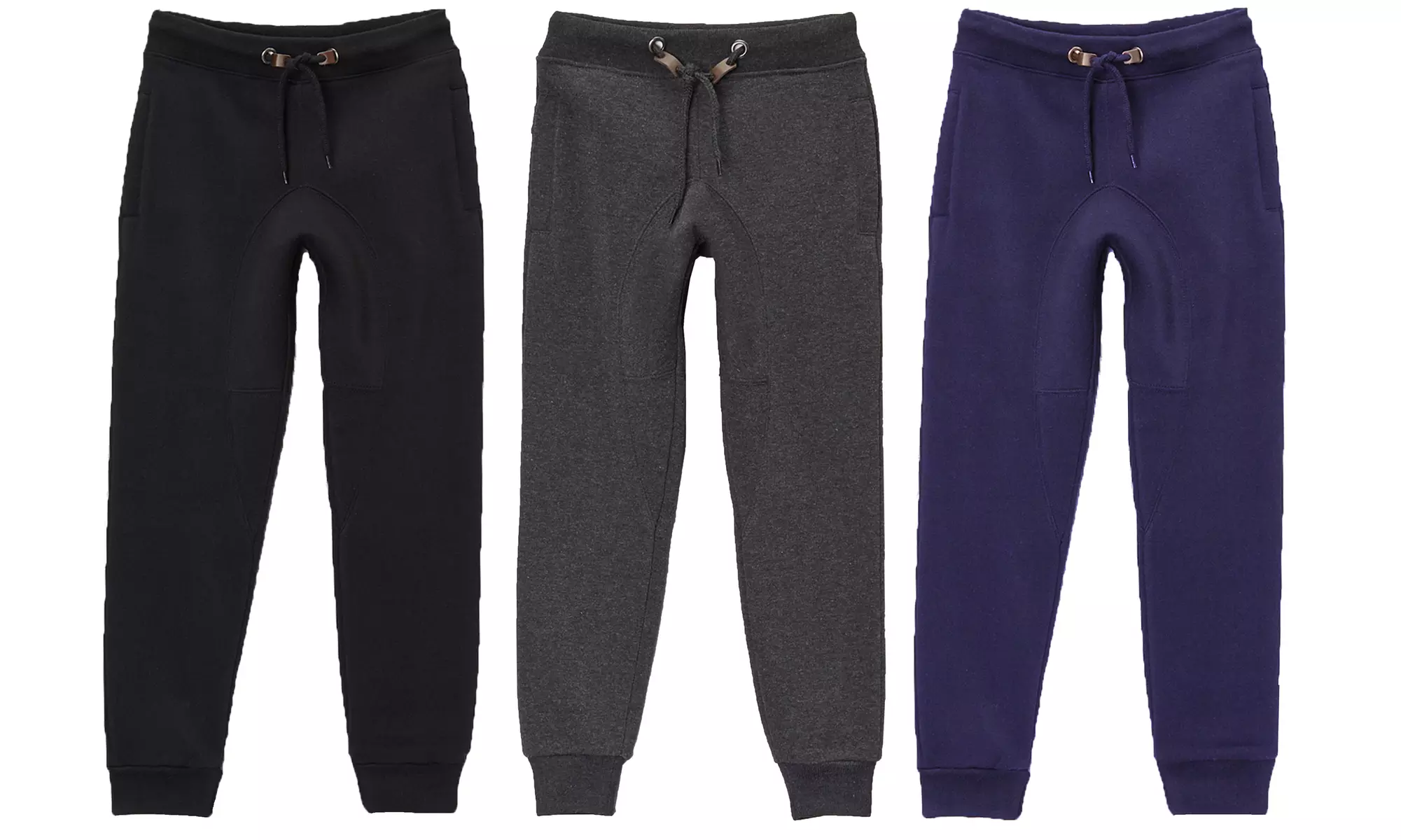 Children & Boy's 3-Pack Slim Fitting Fleece Jogger Sweatpants