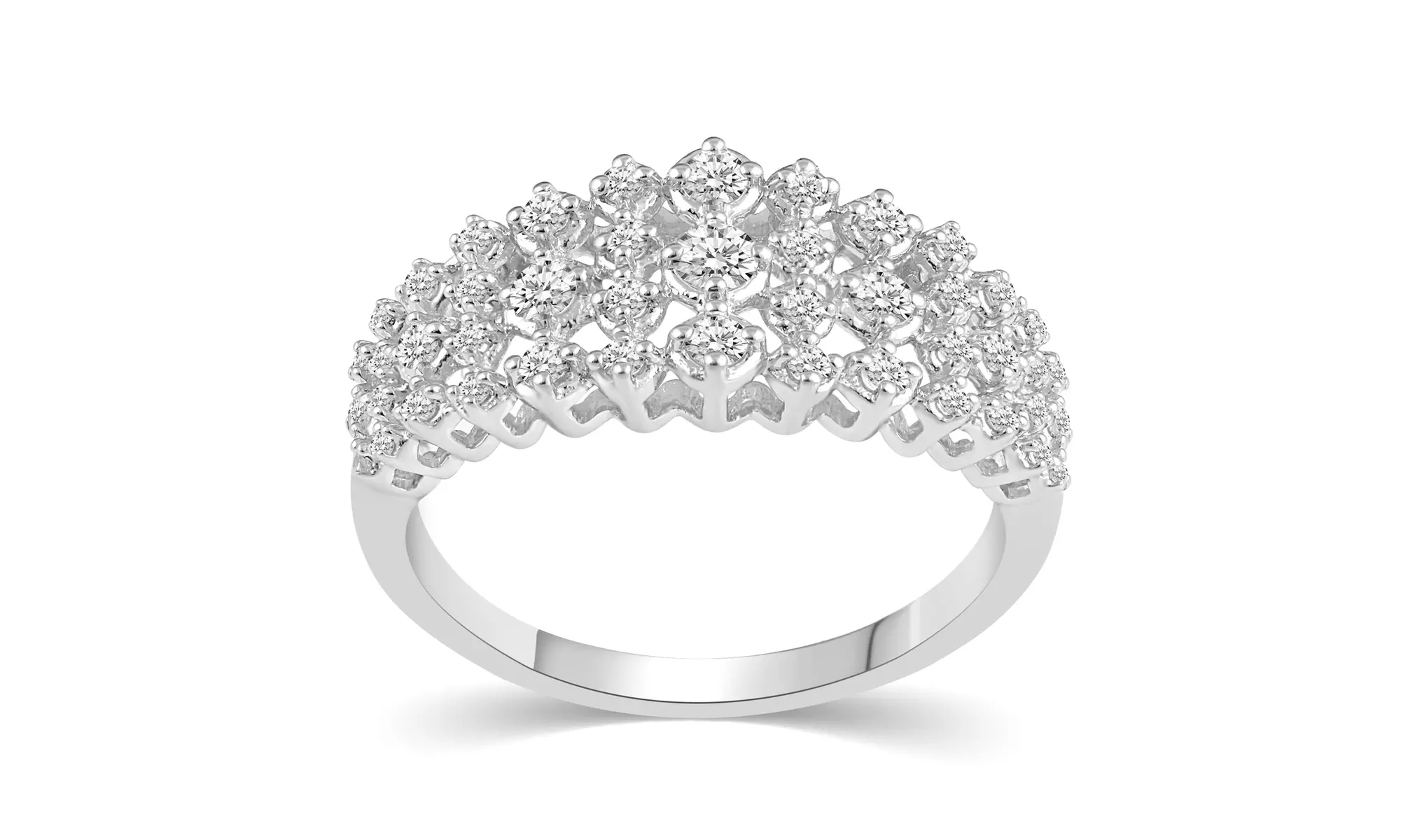 1/2CTTW Diamond Anniversary Fashion Band Ring in Sterling Silver by Fifth & Fine - Primary Image