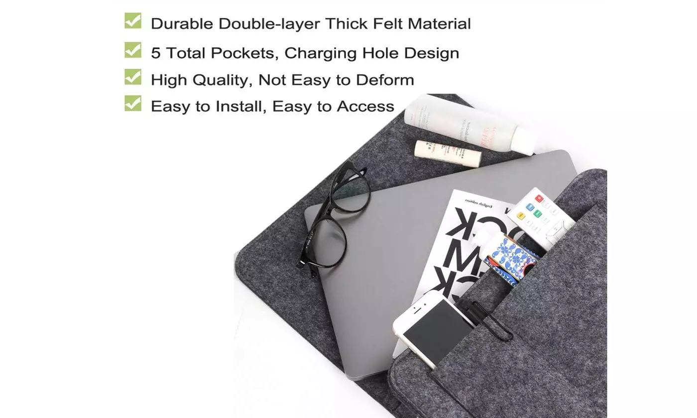 Felt Bedside Caddy Hanging Storage Organizer Under Mattress Holder Bag