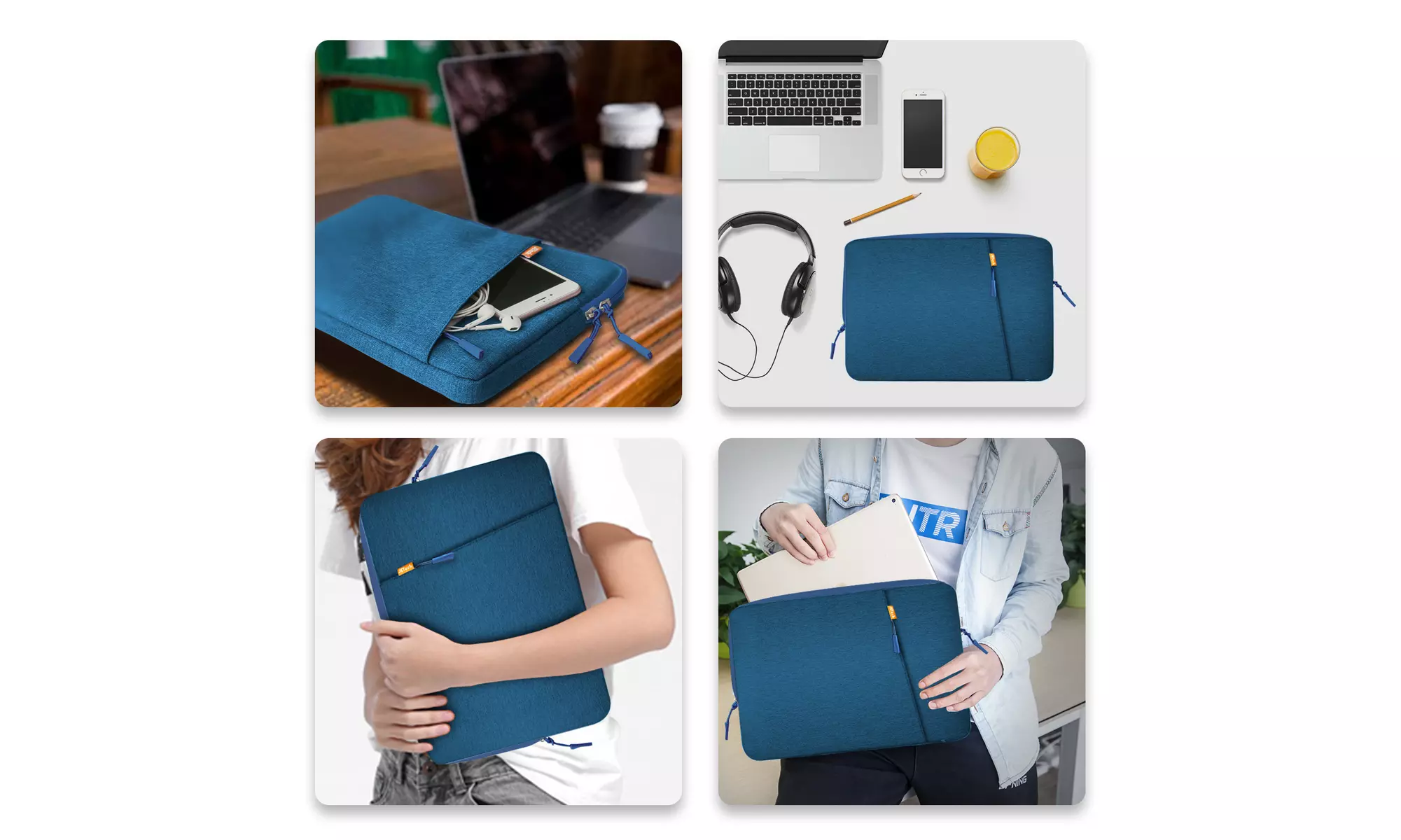JETech Laptop Sleeve for 11.2/13.3/15.4-Inch Notebook, Tablet, or iPad