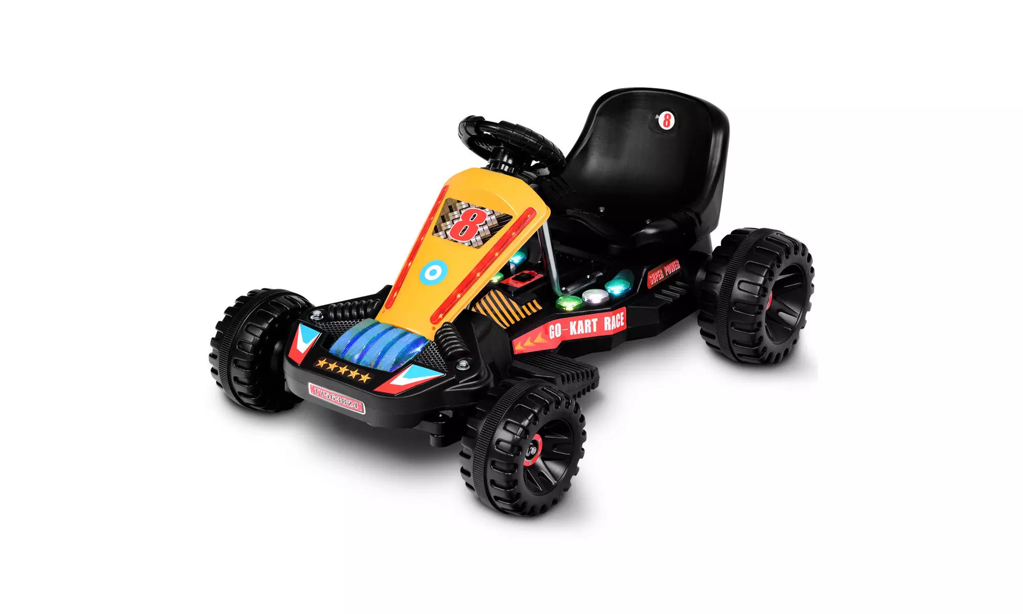 Goplus Electric Powered Go Kart Kids Ride On Car 4 Wheel - Primary Image