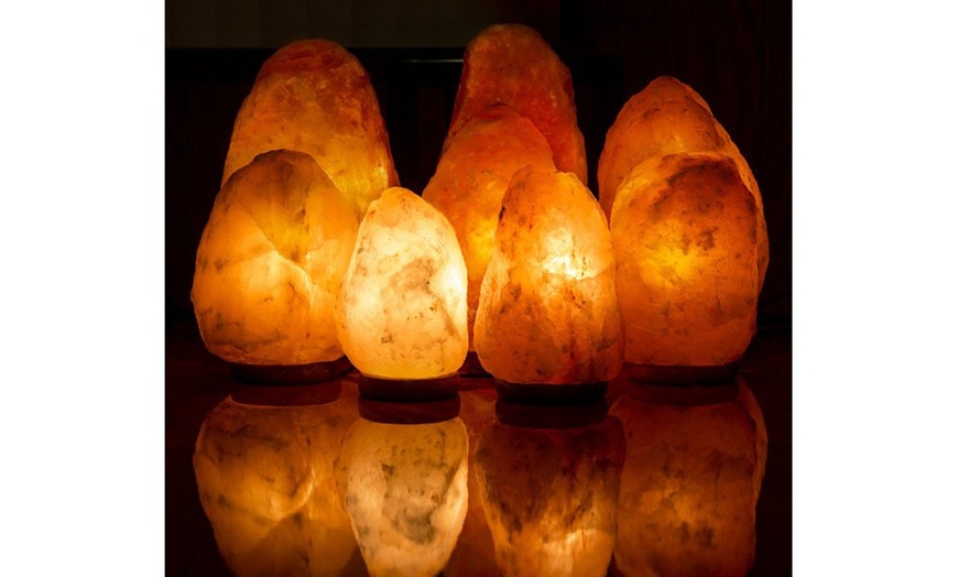 UMAID Natural Crystal Himalayan Rock Salt Lamps With Dimmer Cord (4-7 ...