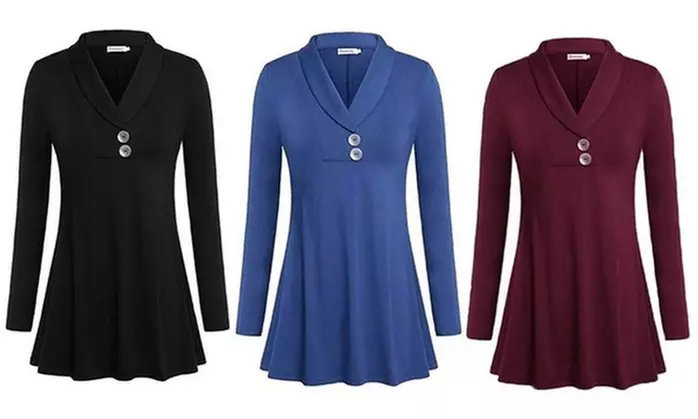 Leo Rosi Women's Madison Fashion Button Top (S-2X) - Primary Image