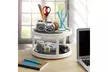 Copco 2555-0187 Non-Skid 2-Tier Pantry Cabinet Lazy Susan Turntable, 12-Inch - Second Medium