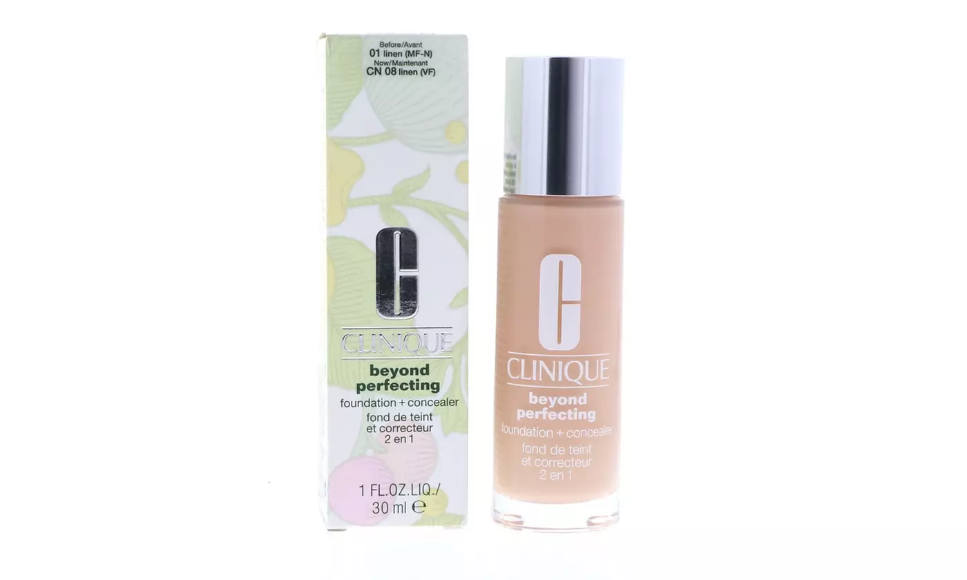 Clinique Beyond Perfecting Foundation PLUS Concealer - 01 Linen, 1 oz - Primary Image