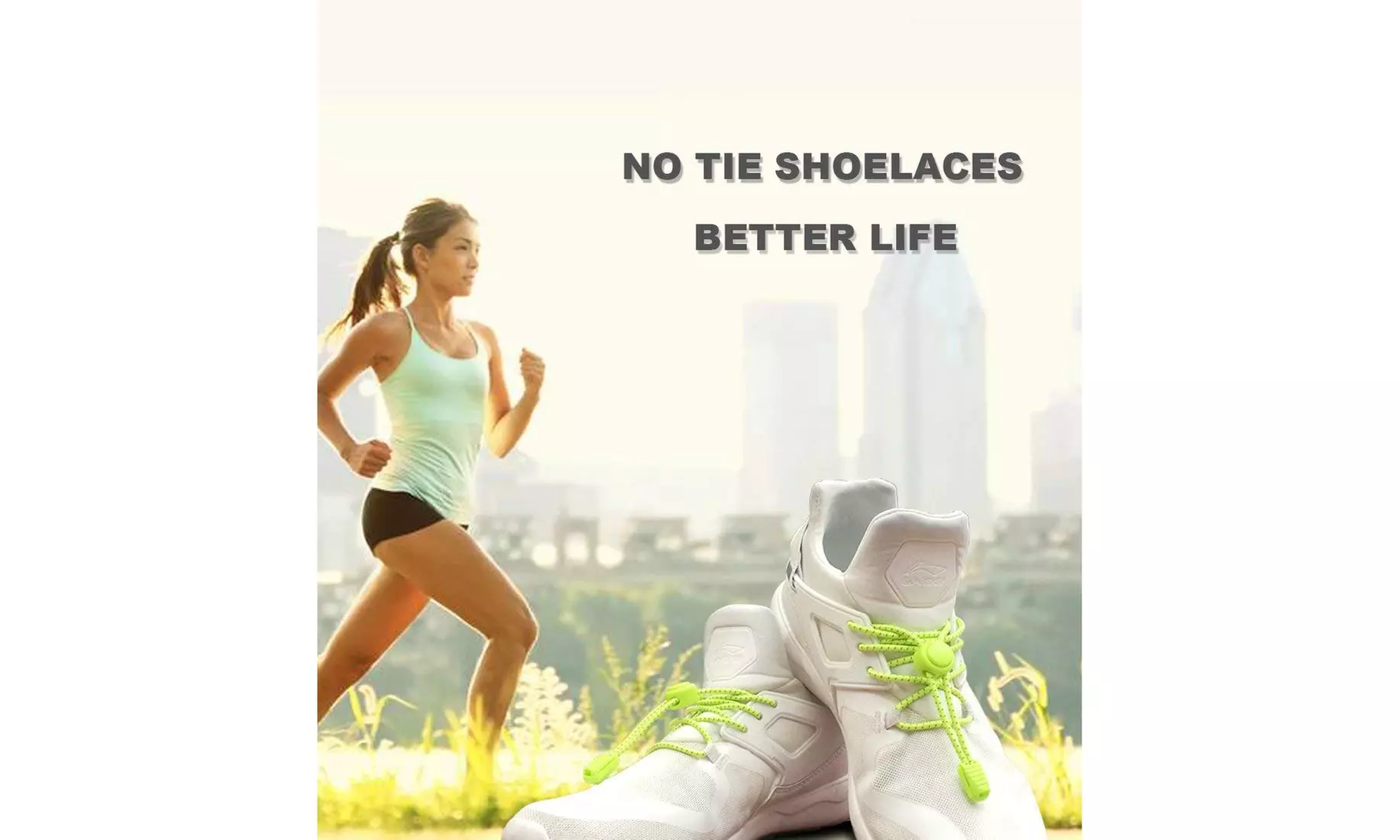 No Tie Elastic Shoelace Lock Laces Shoe Strings Fastening Locking Togg