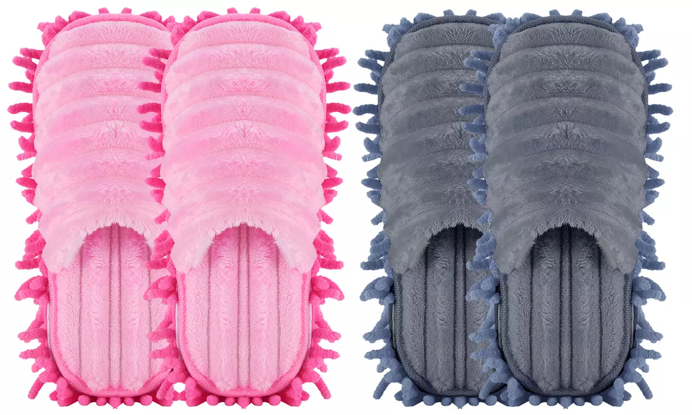 iMounTEK Closed-Toe Microfiber Chenille Washable Mop Slippers (1-Pair) - Primary Image