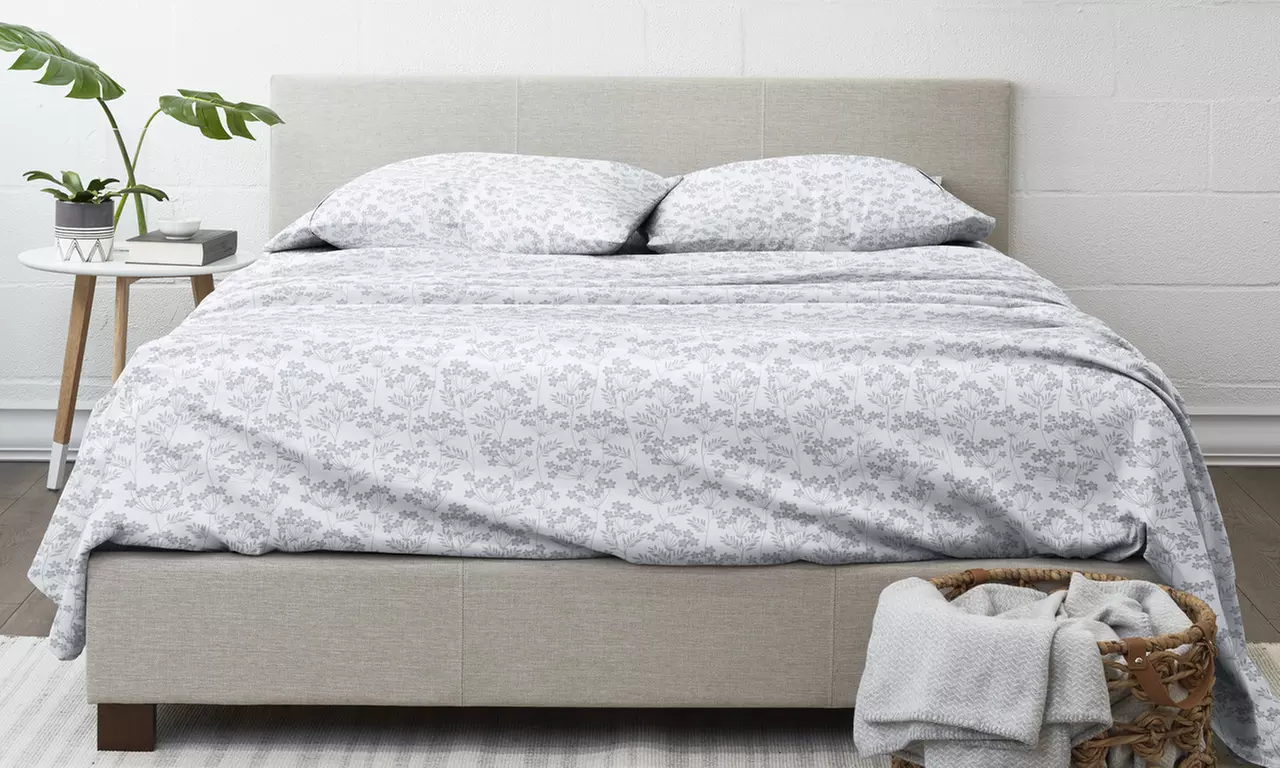 Home Collection Premium Ultra Soft Pattern 4 Piece Bed Sheets Set