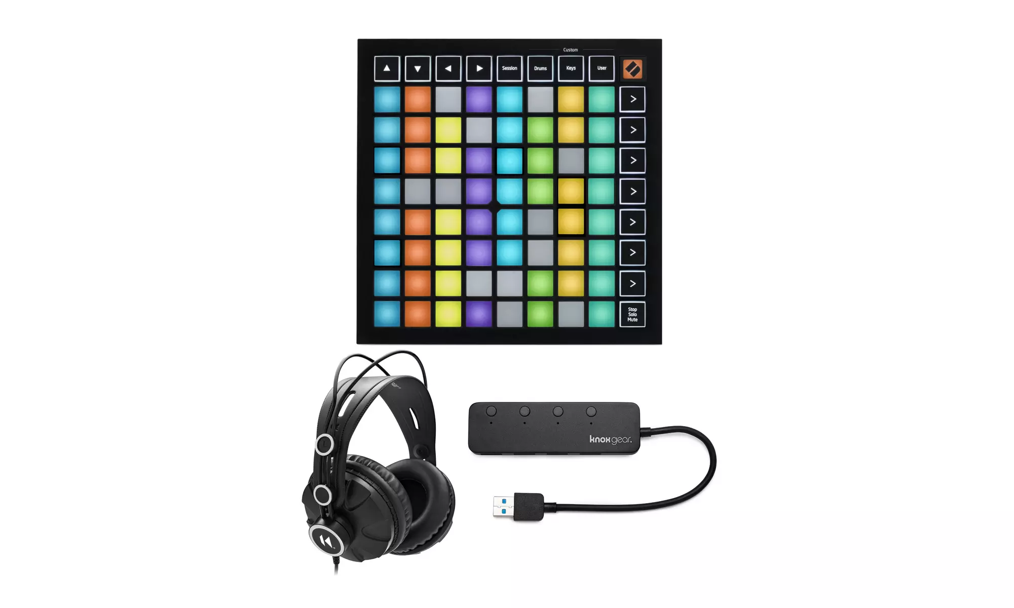 Novation Launchpad Mini MK3 Grid Controller with Headphones and USB Hub - Second Medium