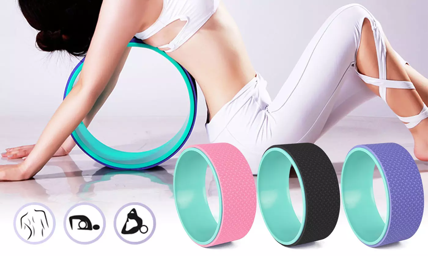 13" Professional Yoga Wheel for Stretching and Improving Backbends - Primary Image