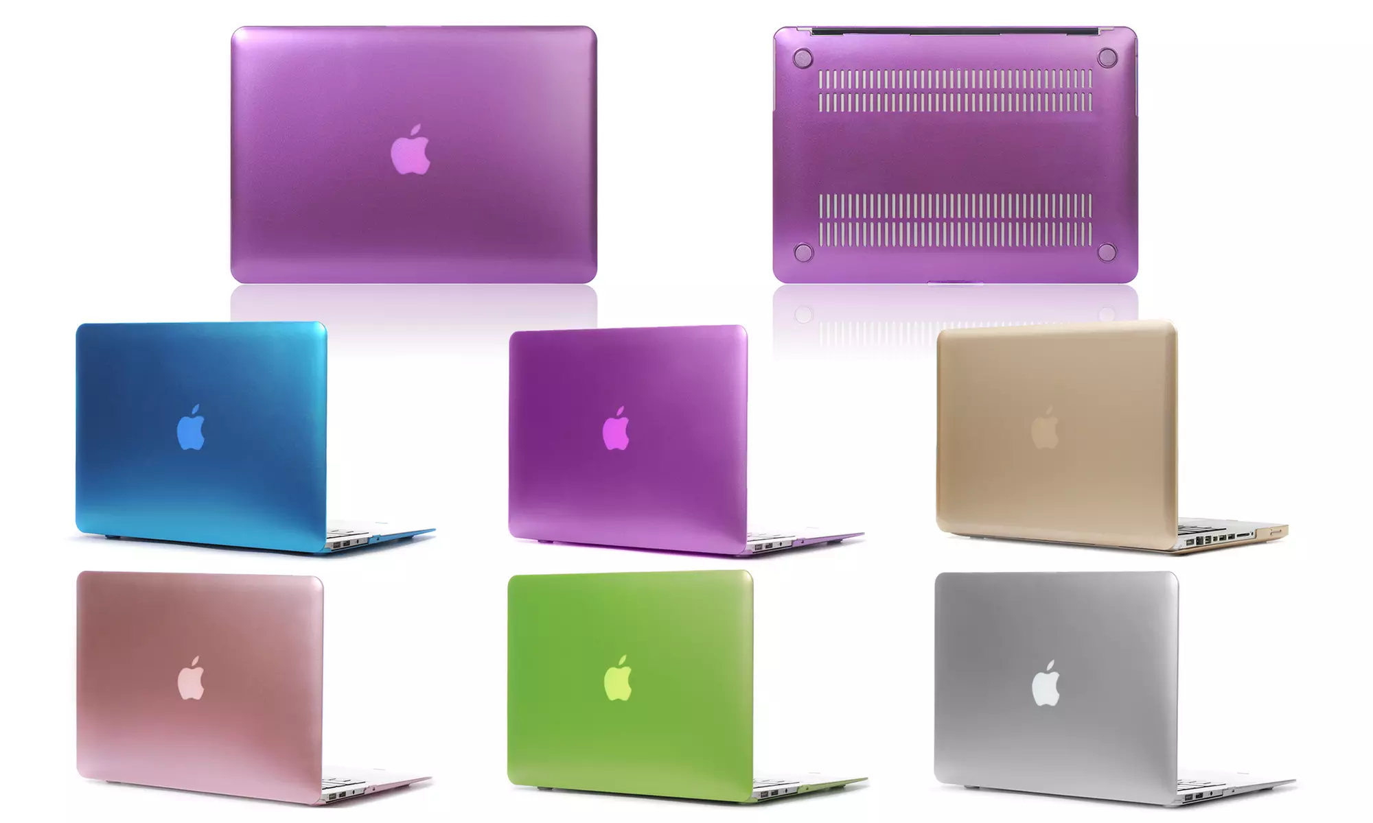 Metallic Finishing Protective Hardshell Cover for Air & Pro MacBooks (2008-2018) - Primary Image