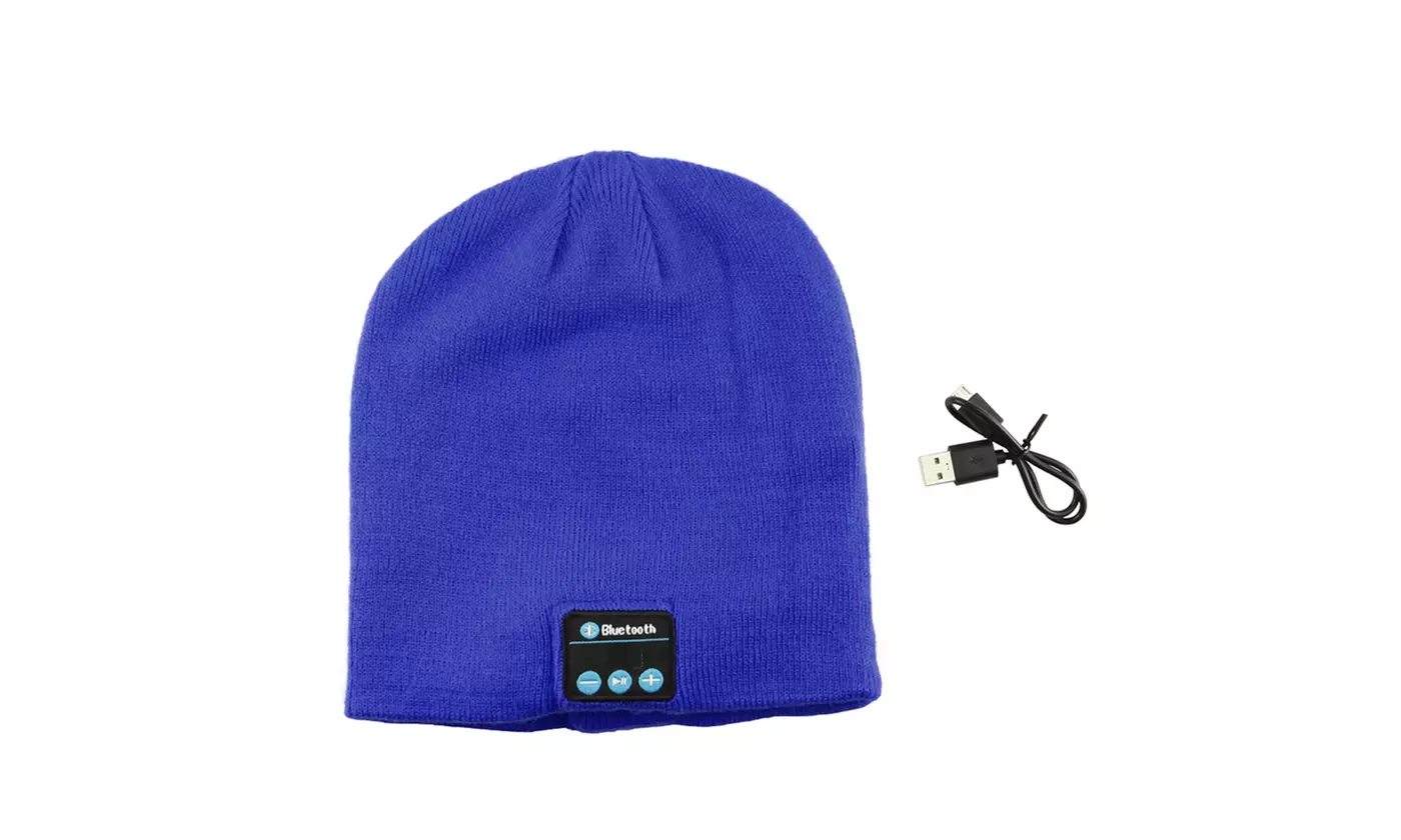 Wireless Bluetooth Beanie Knit Hat Headset Earphone Music Speaker Cap