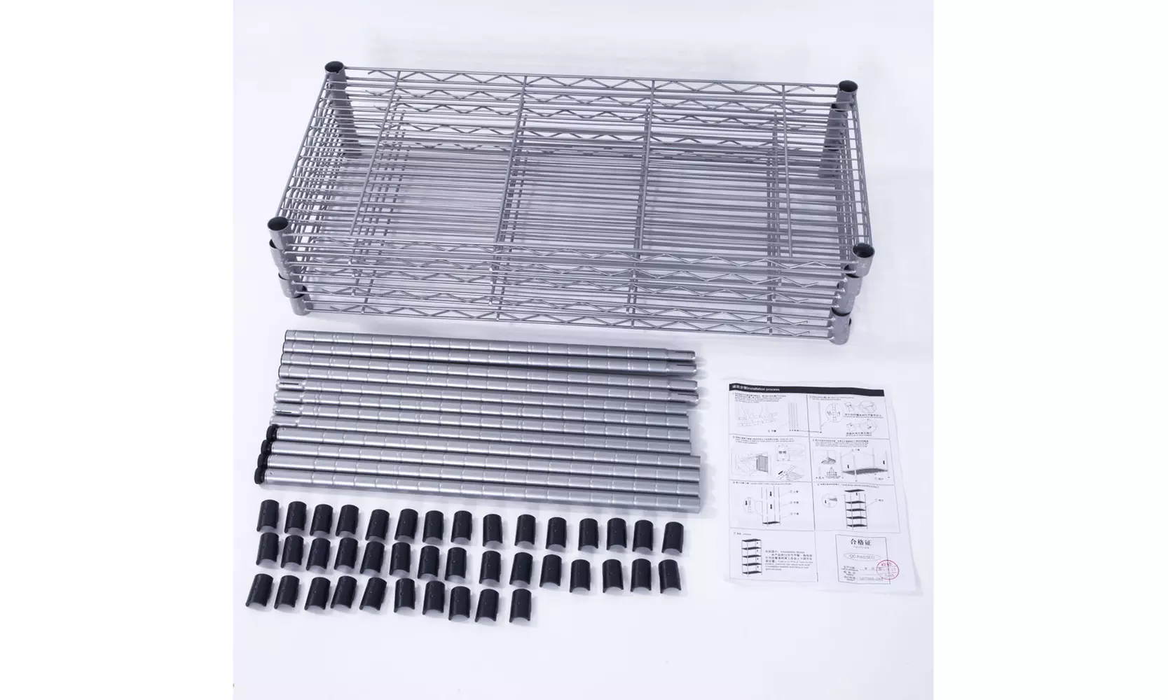 Rectangle Carbon Steel Metal Assembly 5-Shelf Storage Rack - Second Medium