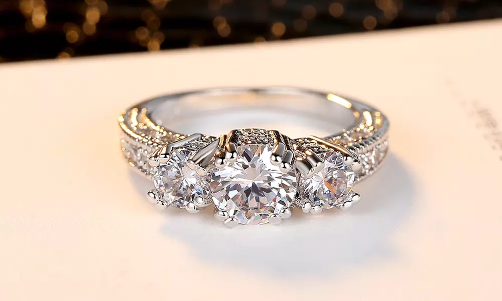 Leo Rosi Exquisite Ring in 18K Whit Gold / Rose Gold Filled for Women  - Primary Image