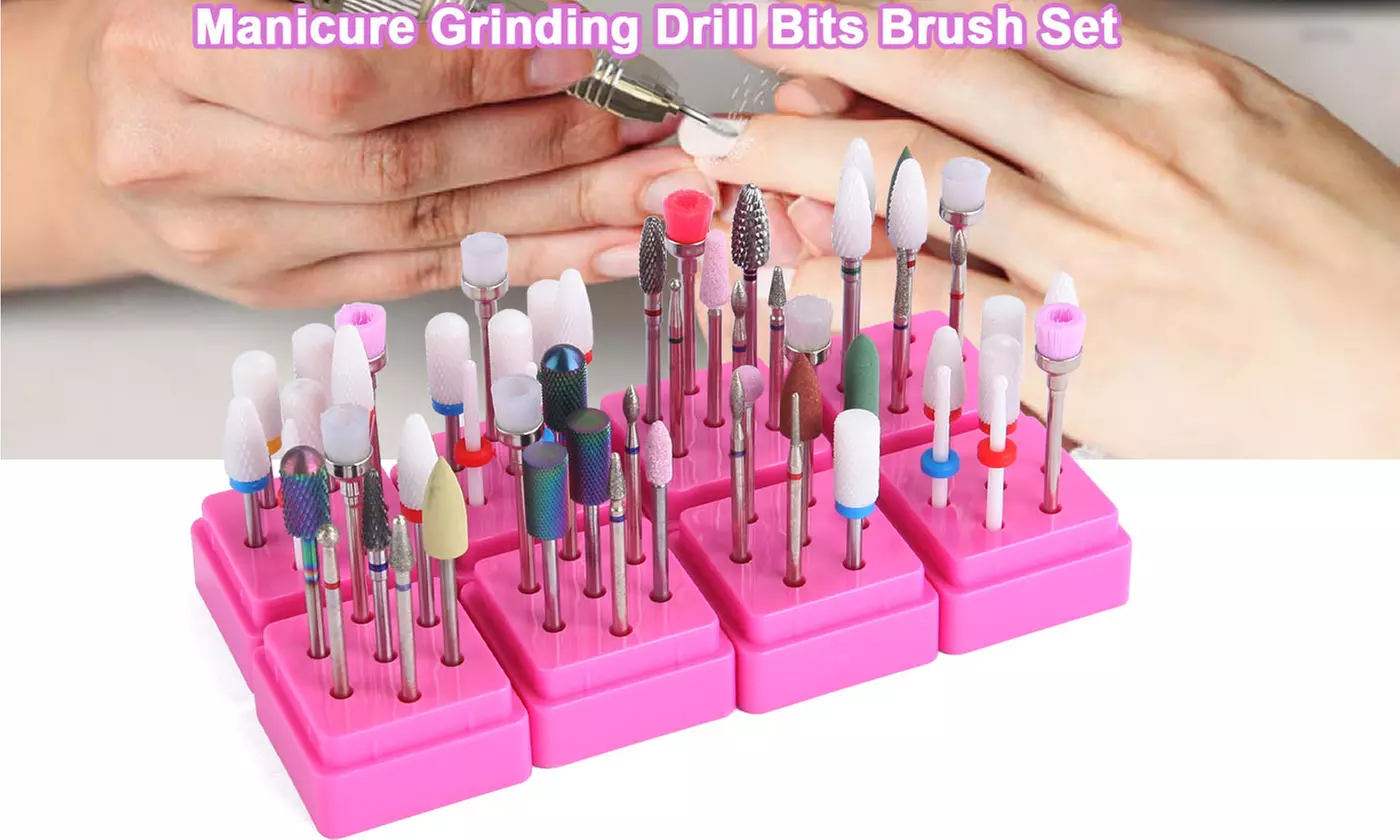 Remove Acrylic Nails Gel Polish Poly Extension Nail Gel Drill Bit Set - Primary Image