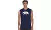 LA Pop Art Men's Word Art Sleeveless T-shirt - California Bear