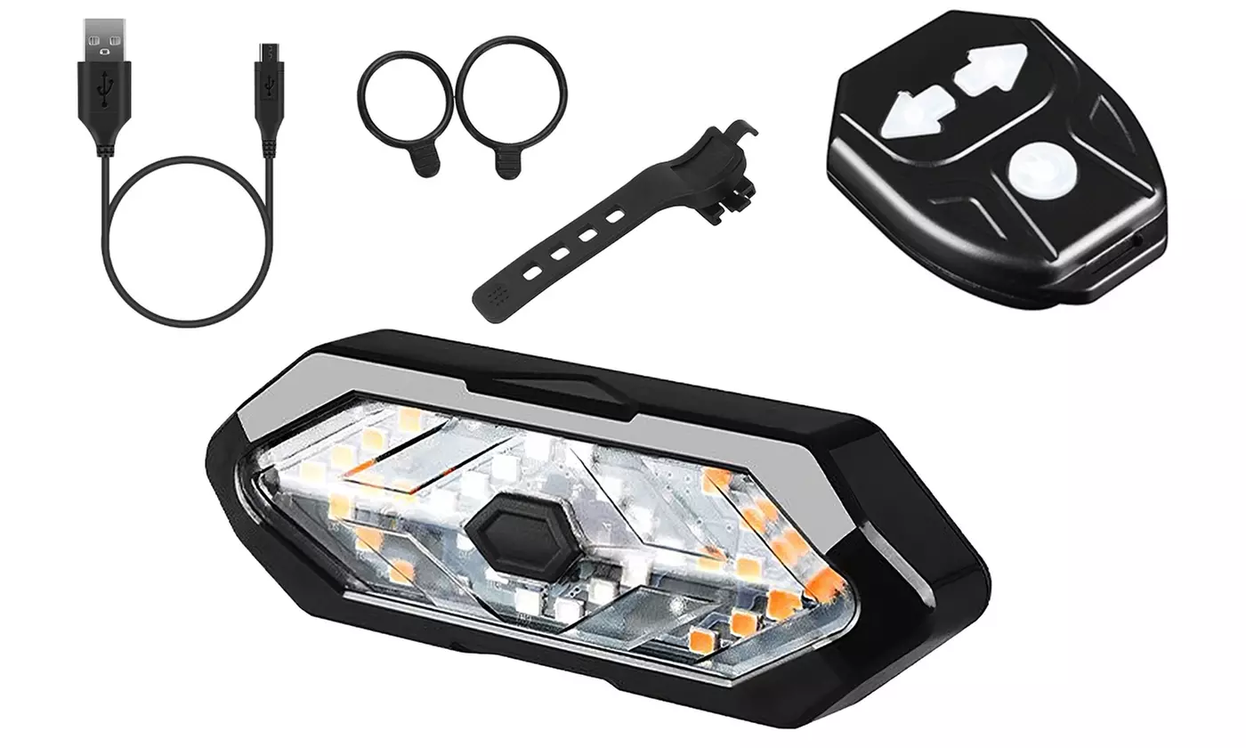 LakeForest Smart Bike Tail Light USB Rechargeable LED Bicycle Safety Rear Light