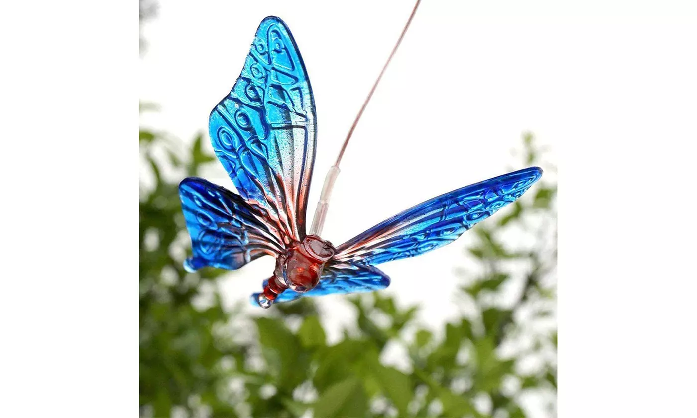 LED Changing Color Solar Hummingbird Wind Chime Waterproof Wind Chimes